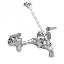 American Standard 8344212.004 - Top Brace Wall-Mount Service Sink Faucet with 6-Inch Vacuum Breaker Spout