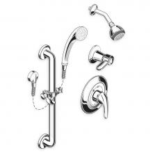 American Standard 1662SG223.002 - COMM SHOWER SYS, 2.5 GPM, SLIDE-GRAB