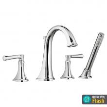 American Standard T722901.002 - Estate® Bathtub Faucet With Personal Shower for Flash® Rough-In Valve With Lever Handles