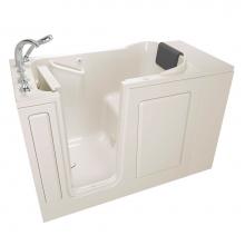 American Standard 2848.109.ALL - Gelcoat Premium Series 28 x 48-Inch Walk-in Tub With Air Spa System - Left-Hand Drain With Faucet