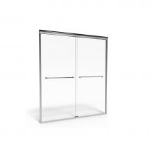 American Standard AM00370400.213 - Euro 70-Inch Height Semi-Frameless Sliding Shower Door