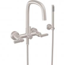 California Faucets 0806-37.20-PC - Contemporary Wall Mount Tub Filler