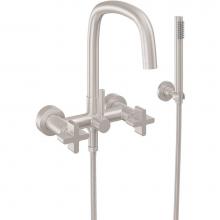 California Faucets 0806-37X.20-PC - Contemporary Wall Mount Tub Filler