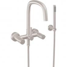 California Faucets 0806-39.20-PC - Contemporary Wall Mount Tub Filler