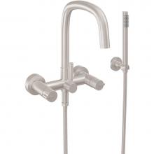 California Faucets 0806-39H.20-PC - Contemporary Wall Mount Tub Filler