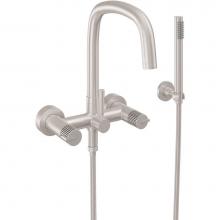 California Faucets 0806-39PI.20-PC - Contemporary Wall Mount Tub Filler