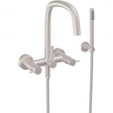 California Faucets 0806-62.20-PC - Contemporary Wall Mount Tub Filler