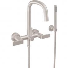 California Faucets 0806-70.20-PC - Contemporary Wall Mount Tub Filler