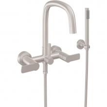 California Faucets 0806-E4.20-PC - Contemporary Wall Mount Tub Filler