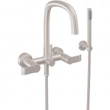 California Faucets 0806-E5.20-PC - Contemporary Wall Mount Tub Filler