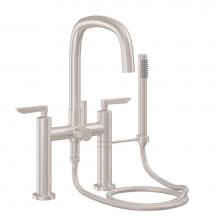 California Faucets 0808-45.20-PC - Contemporary Deck Mount Tub Filler