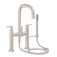 California Faucets 0808-53.20-PC - Contemporary Deck Mount Tub Filler