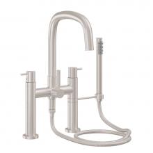 California Faucets 0808-62.20-PC - Contemporary Deck Mount Tub Filler