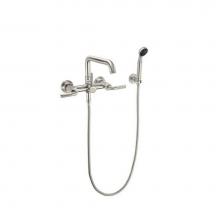 California Faucets 0906-80WR.20-MOB - Industrial Wall Mount Tub Filler