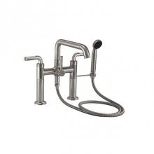 California Faucets 0908-30XK.20-MOB - Industrial Deck Mount Tub Filler