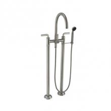 California Faucets 1003-XX.FR-PC - Contemporary Floor Mount Tub Filler