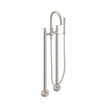 California Faucets 1103-E5.20-RBZ - Contemporary Floor Mount Tub Filler