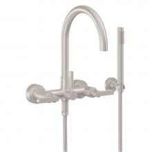 California Faucets 1106-37.20-PC - Contemporary Wall Mount Tub Filler - Arc Spout