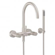 California Faucets 1106-39K.20-PC - Contemporary Wall Mount Tub Filler - Arc Spout