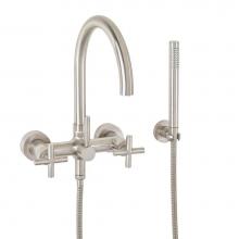 California Faucets 1106-45X.20-MOB - Contemporary Wall Mount Tub Filler