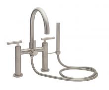 California Faucets 1108-66.18-RBZ - Contemporary Deck Mount Tub Filler