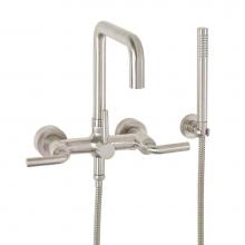 California Faucets 1206-E5.20-RBZ - Contemporary Wall Mount Tub Filler