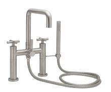 California Faucets 1208-XX.FR-PC - Contemporary Deck Mount Tub Filler