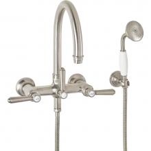 California Faucets 1306-61.20-PC - Traditional Wall Mount Tub Filler - Arc Spout