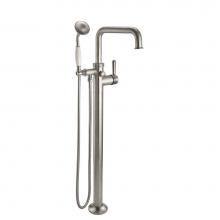 California Faucets 1411-H67.20-PC - Traditional Single Hole Floor Mount Tub Filler - Quad Spout