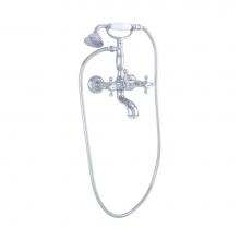 California Faucets 1506-D-XX.18-PC - Deluxe Wall Mount ''telephone'' Set With Customer Specified Handles