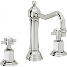 California Faucets 3202ZBF-PC - 8'' Widespread Lavatory Faucet with Completely Finished ZeroDrain