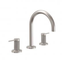 California Faucets 5202K-RBZ - 8'' Widespread Lavatory Faucet - High Spout; Knurled Insert