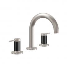 California Faucets 5202MF-RBZ - 8'' Widespread Lavatory Faucet - Medium Spout; Carbon Fiber Insert