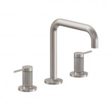 California Faucets 5202QK-RBZ - 8'' Widespread Lavatory Faucet - Quad Spout; Knurled Insert