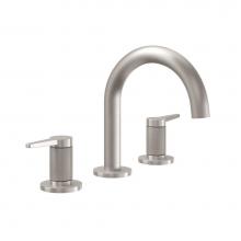 California Faucets 5302MK-RBZ - 8'' Widespread Lavatory Faucet - Medium Spout; Knurled Insert