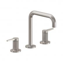 California Faucets 5302QK-RBZ - 8'' Widespread Lavatory Faucet - Quad Spout; Knurled Insert