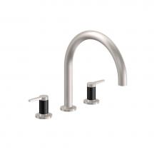 California Faucets 5308F-RBZ - Complete Roman Tub Set - Carbon Fiber Insert