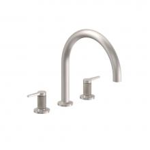 California Faucets 5308K-RBZ - Complete Roman Tub Set - Knurled Insert