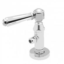 California Faucets 9001-33-MIDX-PC - Deluxe Angle Stop with Flange and Decorative Handle