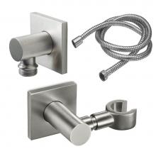 California Faucets 9125S-77-MOB - Swivel Wall Mounted Handshower Kit - Square