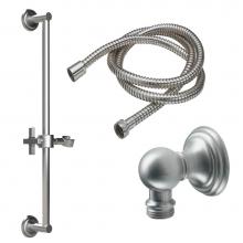 California Faucets 9127-45X-MOB - Slide Bar Handshower Kit - Cross Handle with Concave Base