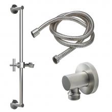 California Faucets 9127-65-MOB - Slide Bar Handshower Kit - Cross Handle with Round Base