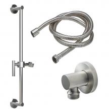 California Faucets 9127-66-MOB - Slide Bar Handshower Kit - Lever Handle with Round Base