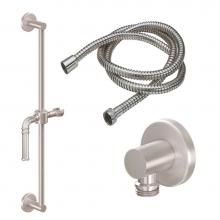 California Faucets 9127-C1-MOB - Slide Bar Handshower Kit - Lever Handle with Round Base