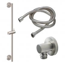 California Faucets 9128-62-MOB - Slide Bar Handshower Kit - Cylinder Handle with Round Base