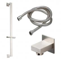 California Faucets 9128-72-MOB - Slide Bar Handshower Kit - Rectangle Handle with Rectangle Base