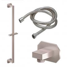 California Faucets 9128-C2-MOB - Slide Bar Handshower Kit - Octagon Base