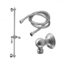 California Faucets 9129-42-PC - Slide Bar Handshower Kit - Lever Handle With Line Base