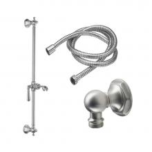 California Faucets 9129-46-MOB - Slide Bar Handshower Kit - Lever Handle with Hex Base