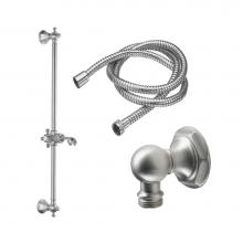 California Faucets 9129-47-MOB - Slide Bar Handshower Kit - Cross Handle with Hex Base